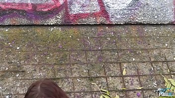 Preview 2 of Dewixxx Dox - Skinny brunette fucked outdoor in cold weather by promising stranger