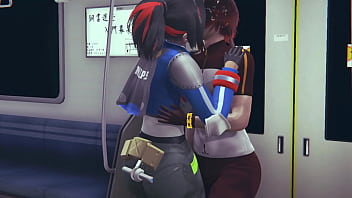 Preview 1 of Amateur Couple Latex - [Zenless Zone Zero] Zhu Yuan отдаётся первому встреячному в вагоне поезда,  чтобы раслабиться после рабочий смены! ~  (короткое)