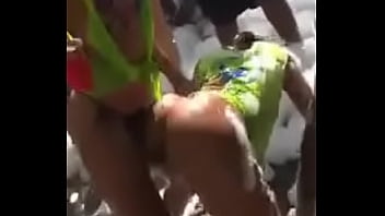 Preview 3 of Free Xvideo Porngay - girls dancing foam beach party