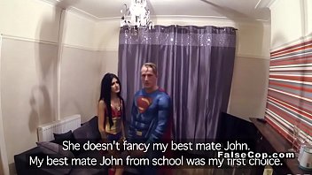 Preview 1 of Arschlock Dehnen - Fake cop has threesome woth costumed couple