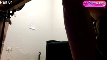 Preview 2 of Asha Doll - Hidden Camera - Computer technician records his client dancing while repairing the computer -PART 01 -Sol Megan Fire