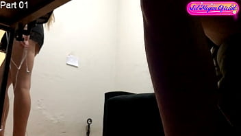 Preview 3 of Asha Doll - Hidden Camera - Computer technician records his client dancing while repairing the computer -PART 01 -Sol Megan Fire