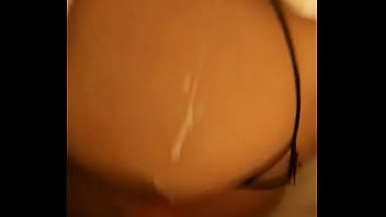 Preview 2 of Xnxx Blalacked Bedrooom - Serena Deeb getting a cum shot on her ass Leaked Video