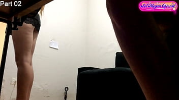 Preview 4 of Yakima Saeki - Hidden Camera - Computer technician records his client dancing while repairing the computer-PART 02 - Sol Megan Fire