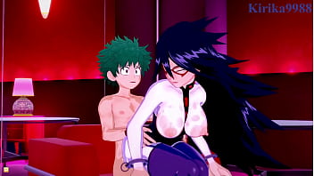 Preview 4 of Czech Underground - Mt. Lady and Midnight and Izuku Midoriya intense sex. - My Hero Academia Hentai
