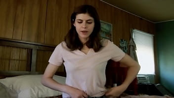Preview 4 of We Playgame With - Alexandra Daddario - Hot Big Natural Tits Sex and Sexy Scenes