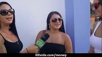 Preview 1 of Teen Creamy Dildo - Amateur hottie takes cash for public sex 3
