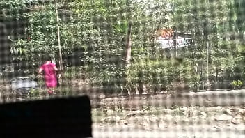 Preview 2 of Sex My Bus - indian aunty stripping in open