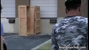 Preview 2 of Huge Jug - Blacks On Boys - Nasty Hardcore Interracial Gay Fuck Video 02