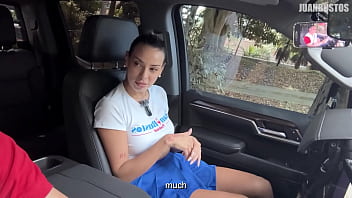 Preview 4 of Brazzers Uzun Porno - Sol Peterson shows her deepthroat skills and tries the fucking machine | ROAD Juan Bustos