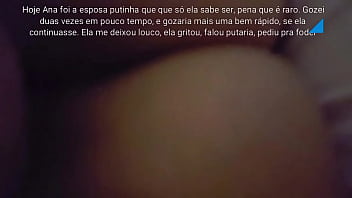 Preview 2 of Foot Busting - Apertadinha rosadinha recebendo rola do marido corno