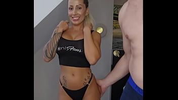 Preview 2 of Ladki Aur Kutte Ka X Sex - Petite Blonde Milf with Huge Tits Sunny Herrera Fucking Big&nbsp_Cock