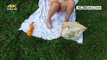 Preview 3 of Panties Fuck Mother - Czech y. girl masturbating outdoor