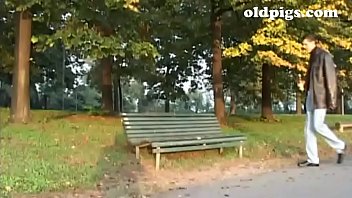 Preview 1 of Small Skinny Ass10 - Authoritarian milf picks up a boy in a park for a good fuck