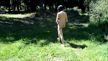 Preview 1 of School Techer And Stdent Sex - My Girlfriend Totally Naked Flashing Walking And Dancing Lakeside and Motorway