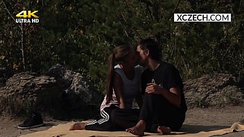 Preview 1 of Sgool Girl - Teen couple is fucking outdoor and voyeur watching them - XCZECH.com