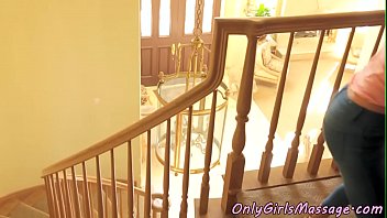 Preview 2 of Hindi Punishment - Les masseuse scissoring during sensual rub