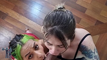 Preview 2 of Uncensored Massage Orgasm Voyeur - A good friend is one who shares her husband&#039_s huge cock (Subtitled in English)