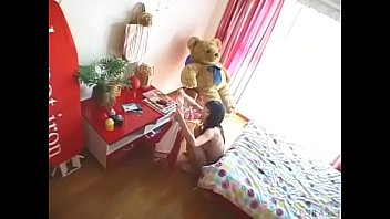 Preview 1 of Cumshot On Milf S Big Tits - Subtitled bizarre and funny Japanese teen foreplay in POV