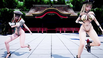Preview 3 of Www Jojo Xxx - Kancolle MMD bismarck glaf Eleven rave girl