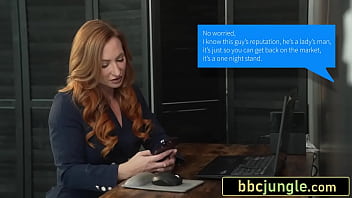 Preview 1 of Lady With Animal Sex - Gorgeous Red-Headed MILF Taking Massive BBC After a Blind Date