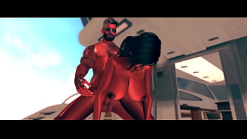 Preview 3 of Indianmomson Love Porn - Second LIfe Porn: &quot_Seduction on the Sea&quot_ - Grant Dynamo with Elektra Kiss