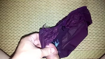 Preview 4 of Gabi Latoya - sịp ren mực hoa đẹp của em  | Cum on panties compilation the best!