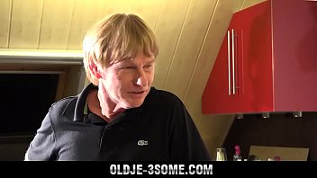 Preview 2 of Doctor Sex Beautiful - Hot horny teens threesome fuck with grandpa pussy fucking licking blowjob