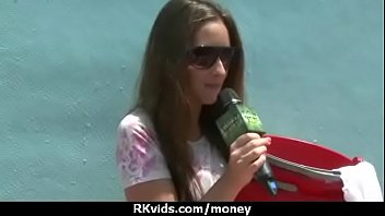 Preview 1 of Sunny Leone Breast Pulling Image - Stunning Euro Teen Gets Talked In To Giving A Blowjob For Cash 20