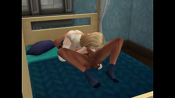 Preview 3 of Link Dwonload - Latino licking a Japanese pussy (the Sims 4)