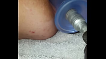 Preview 1 of Amateur Sitting On Hidden - Wife getting her pussy drilled good with a drilldo