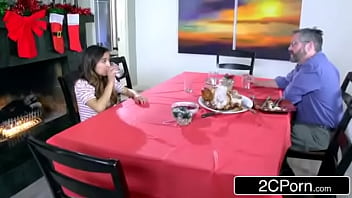Preview 3 of Most Beautiful Sex Hd - Holiday Dinner Turns X-Rated as Busty MILF Takes Her Daughter&#039_s Man
