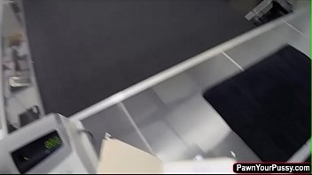 Preview 1 of Lastik Lessons - Blonde hottie Skyla Novea gets banged in the pawnshop for cash