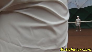 Preview 1 of Mpg Nyomi - Bigass babe assfucked after tennis