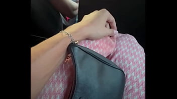 Preview 1 of Sexy Tv Chanal - naughty uber car driver jerked me off until I came. We came together!