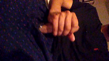 Preview 1 of Sex Marya Natsuki - Spit shine handjob ends with an oozing eruption of creamy cum dripping on my silk pajamas
