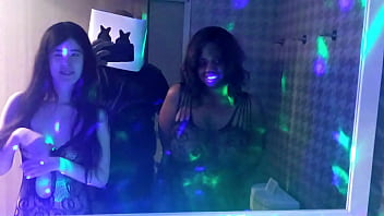 Preview 1 of Tampi Sex - Big African Lady Boss overwhelms skinny tight Asian girl starring Madeleine Rose and Alexandria Wu promo