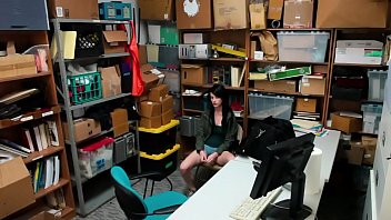 Preview 1 of Aunty Mphd - Thief Alex Harper Gets Hairy Pussy Pounded In Office