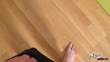 Preview 1 of Behind Scenes Madison Parker - Povbitch Shy skinny blonde teen creampied by stranger when push his ass to him