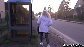Preview 1 of Londe Ottie Gives Nice Hanobs - Granny jumps on my horny cock