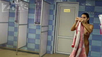 Preview 3 of Sheila Jaclyn - big tits voyeur shower