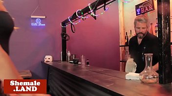 Preview 1 of Indian Dasi Gand Chudi - Bigtitted tattooed tgirl assfucked in bar