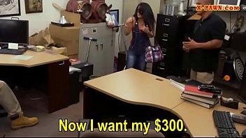Preview 1 of Manpur Gaya - Hot latina banged by nasty pawn keeper in his office