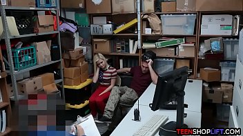 Preview 1 of Dani Danal New Hot - Young couple caught stealing get two options from security