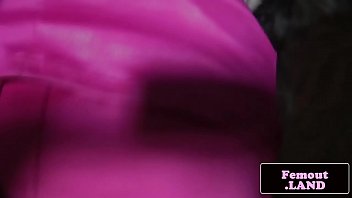 Preview 1 of Shitty Diaper Sex Girls - Lingerie femboi beauty teasing in photoshoot