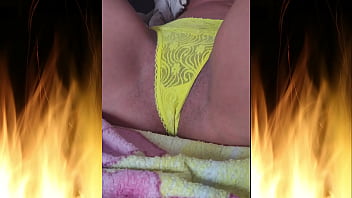 Preview 2 of Big Boob Pess - Jade teasing with yellow panties
