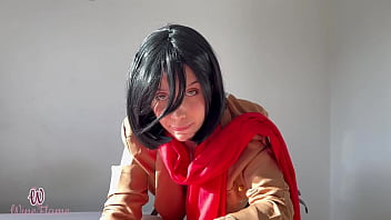 Preview 1 of Angy Man Sex - Eren Yeager botou a Mikasa pra sentar gostoso na rola