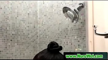Preview 3 of Army Sxs Porn Mobi - Busty asian sucking clients cock in nuru massage  22