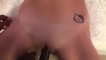 Preview 4 of Wives Backstage With Strippers - Young slut fingerfucks her pussy before black cock banging