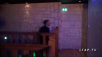 Preview 1 of Xxx Hd School Garle Hot - Jolie brunette francaise grave sodomisee dans un club de strip